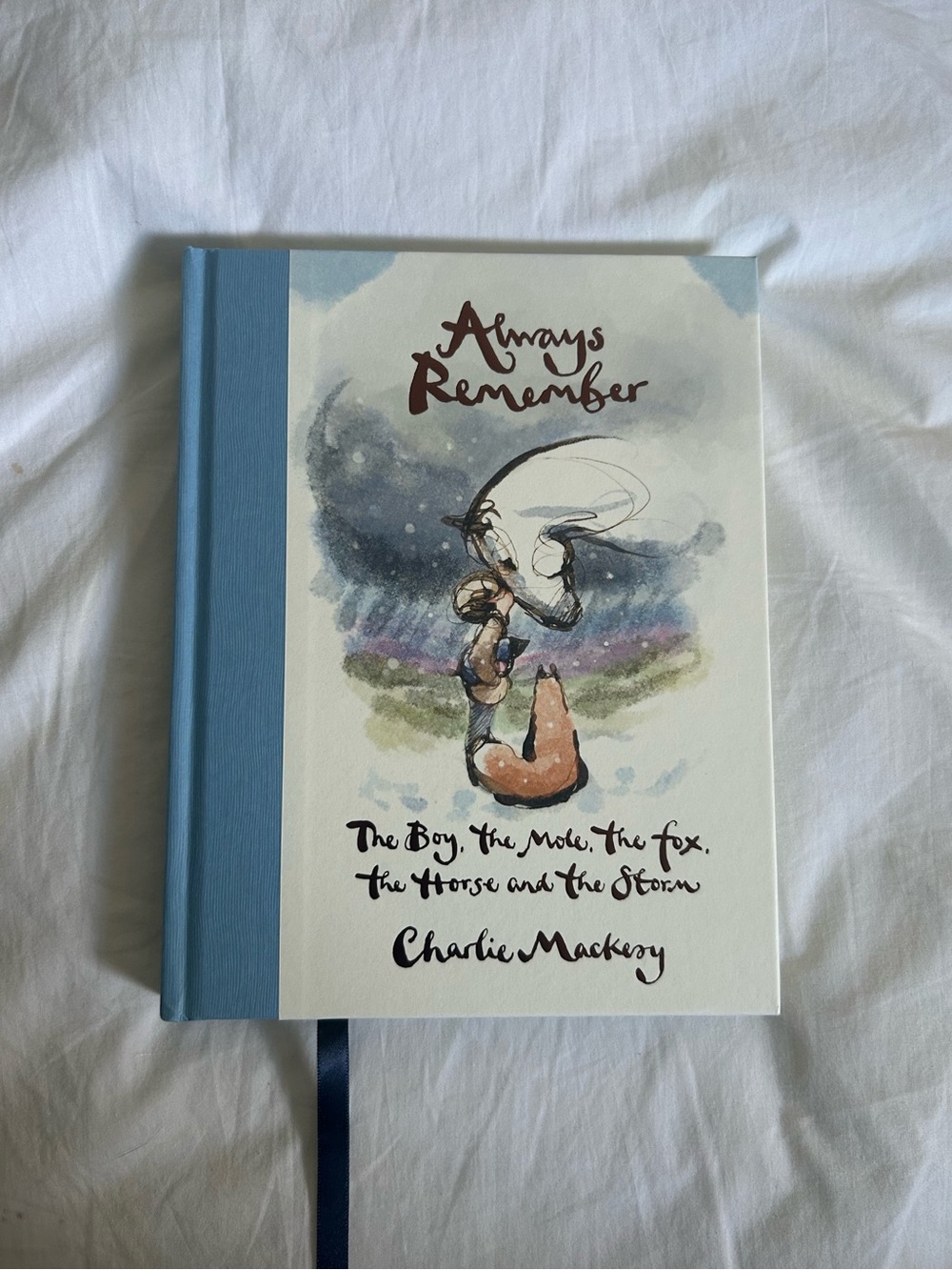 3/30$ Always remember the boy, the mole, the fox, the horse, and the storm book